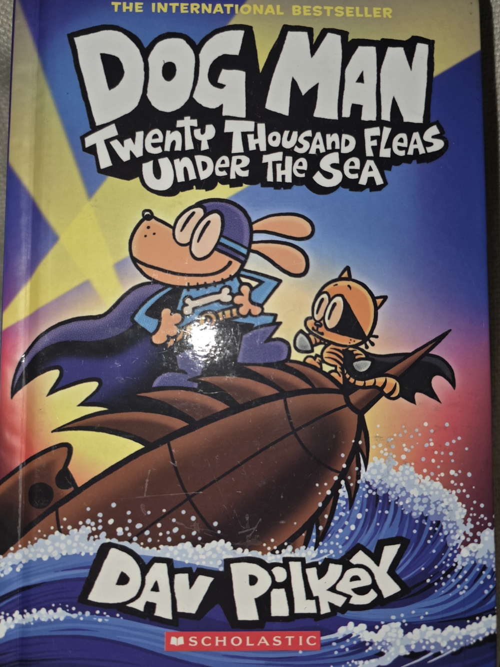 Scholastic Dog Man Graphic Novel - Blue and Yellow Cover